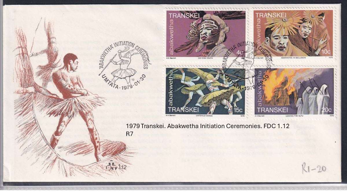 1979 Transkei. Abakwetha Initiation Ceremonies. FDC 1.12 R7