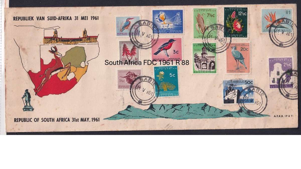 South Africa FDC 1961 R 88
