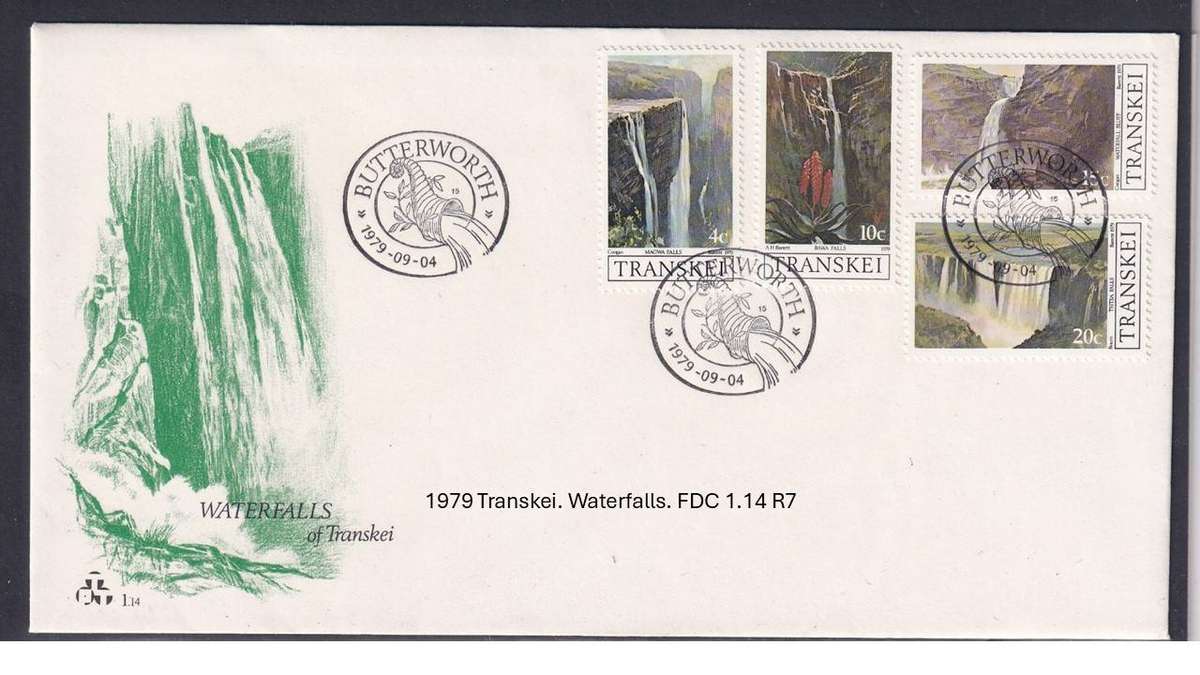 1979 Transkei. Waterfalls. FDC 1.14 R7