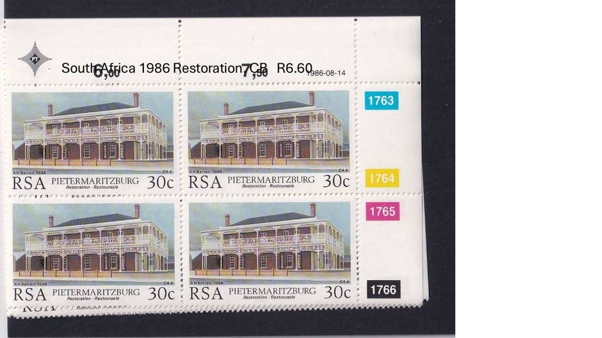South Africa 1986 Restoration. CB   R6.60