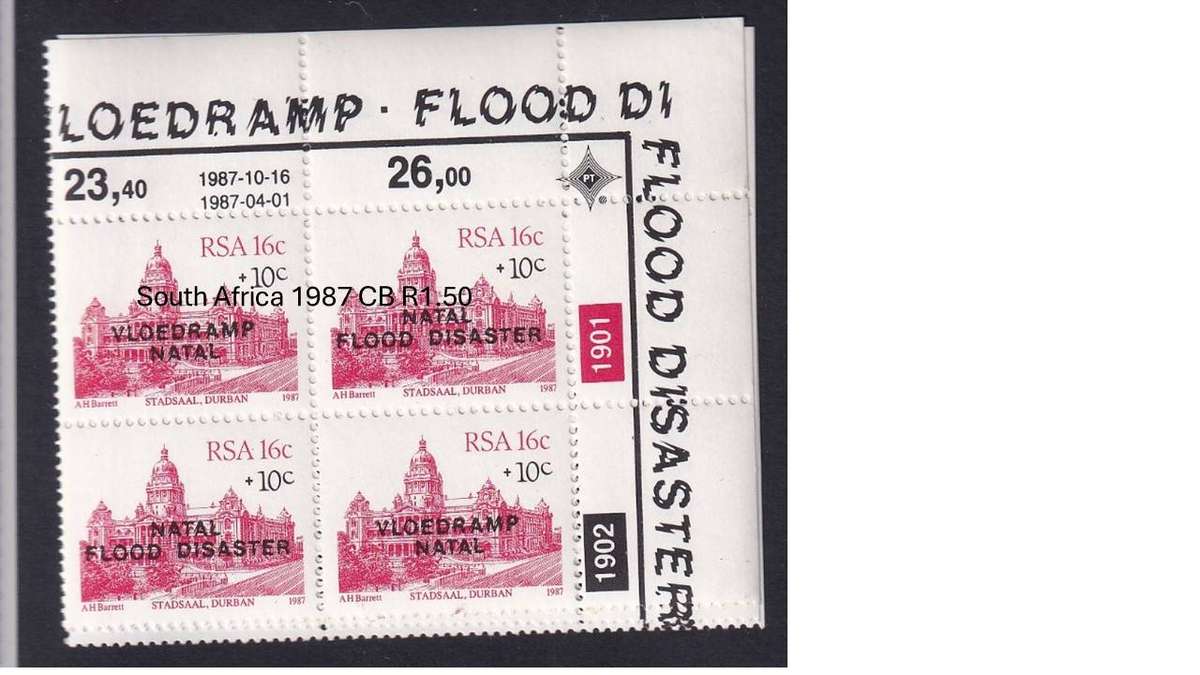 South Africa 1987 Flood Disaster CB