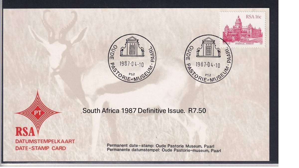 South Africa 1987 Definitive Issue.  R7.50