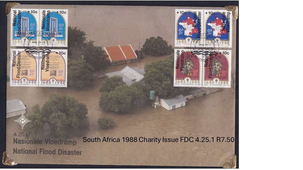 South Africa 1988 Charity Issue FDC 4.25.1