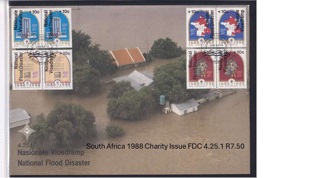 South Africa 1988 Charity Issue FDC 4.25.1
