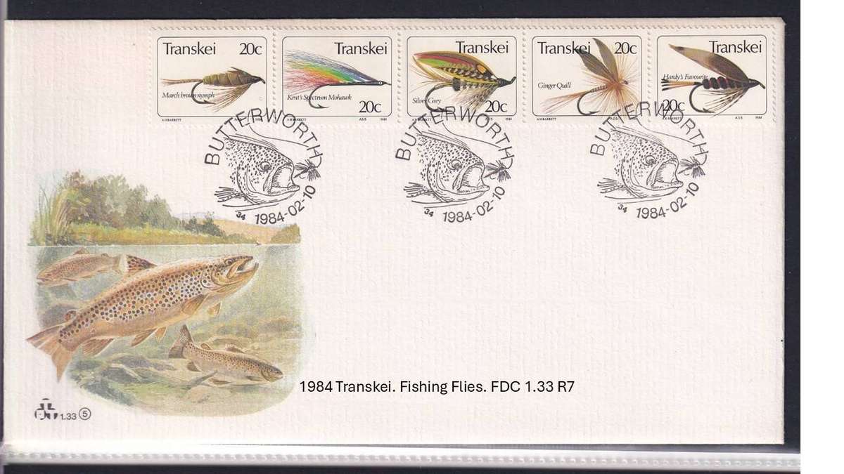 1984 Transkei. Fishing Flies. FDC 1.33 R7