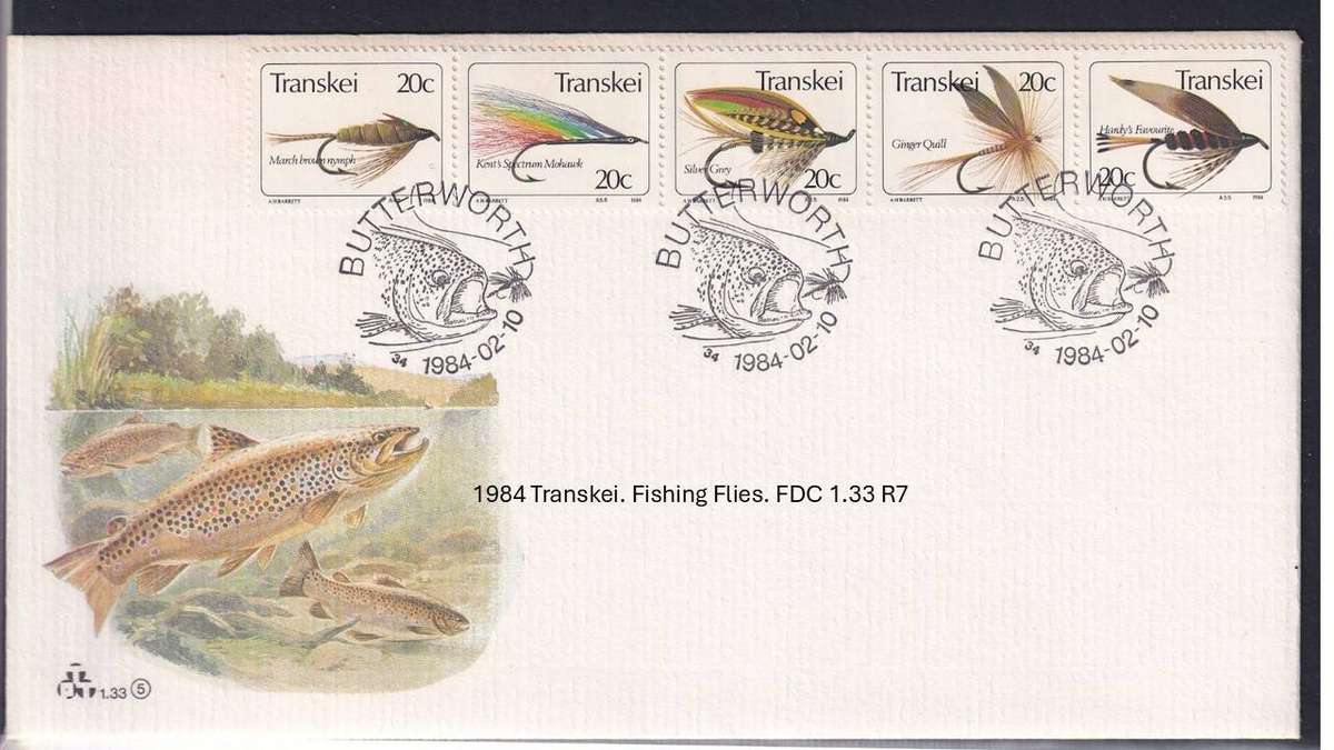 1984 Transkei. Fishing Flies. FDC 1.33 R7