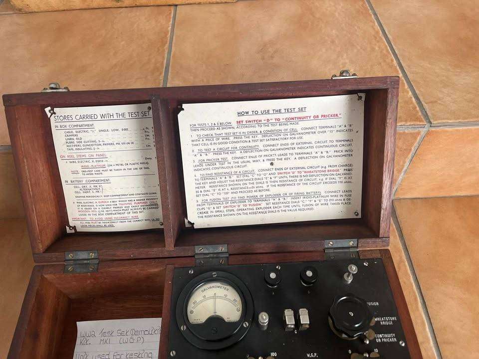 Test Demolition Kit MK1 (W.P.G.) possibly WW2 era
