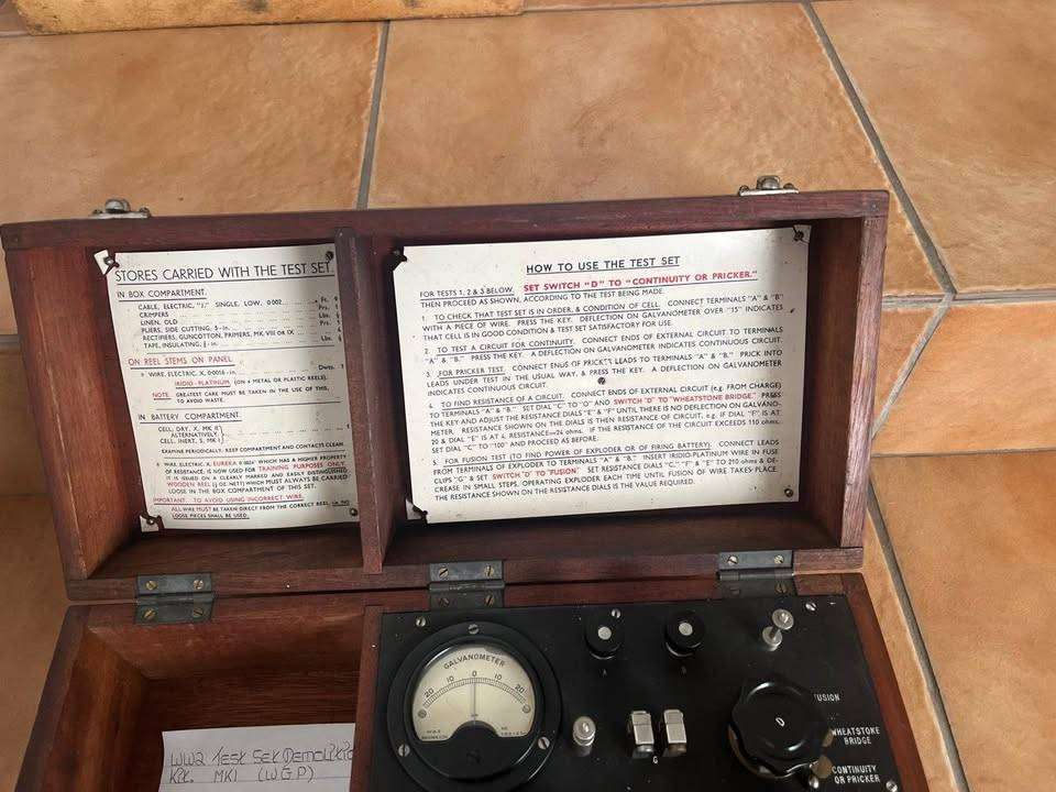 Test Demolition Kit MK1 (W.P.G.) possibly WW2 era