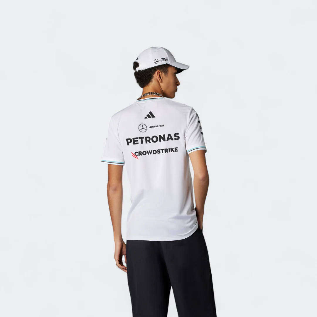 Mercedes team driver tshirt 2025, white, L
