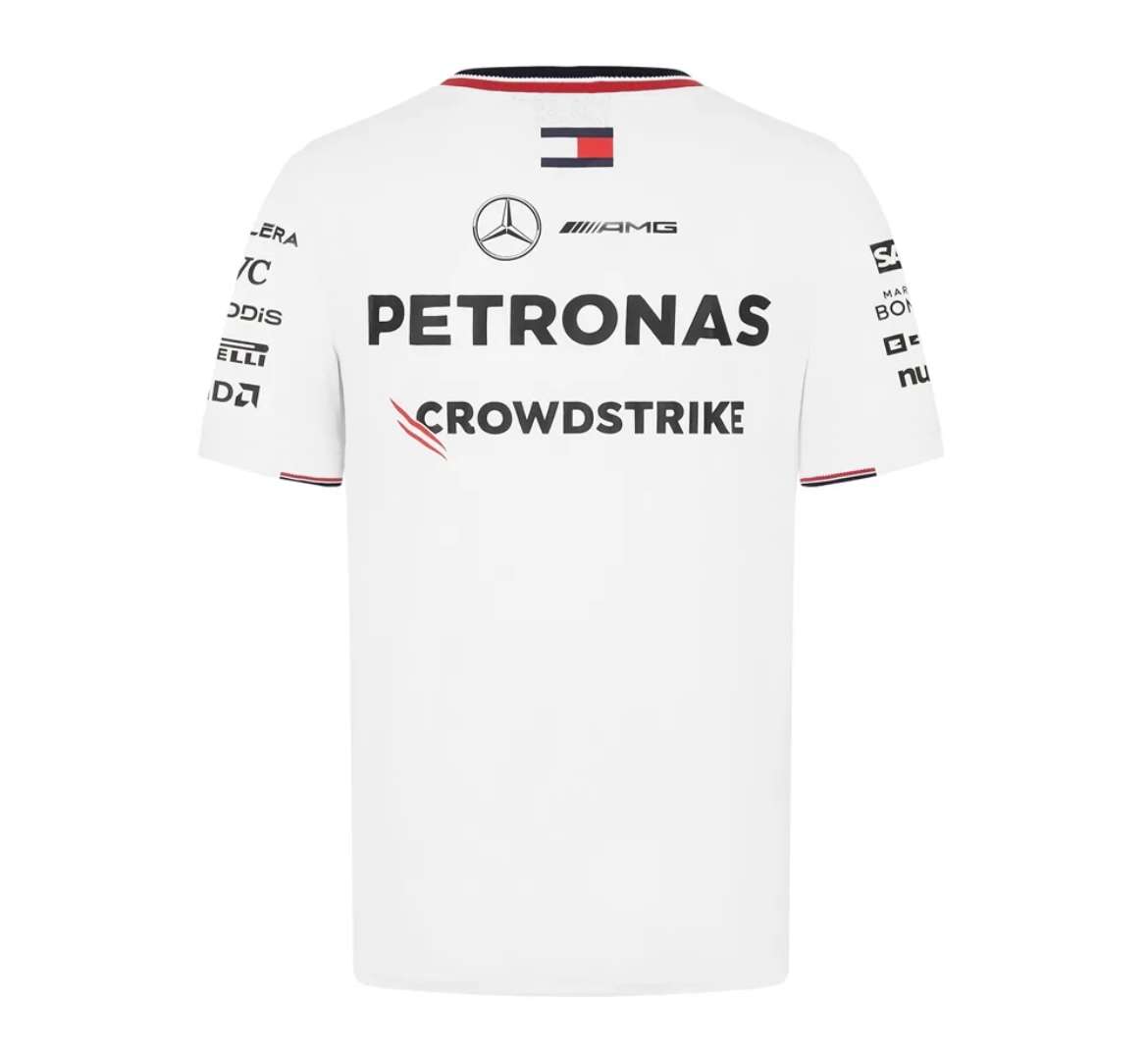 Mercedes team tshirt 2024, white, Mens 2XL