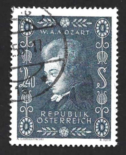 1956 AUSTRIA WOLFGANG MOZART