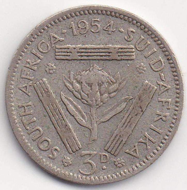 1954 S A UNION SILVER 3D (TICKEY)