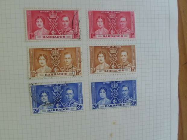 ALBUM 1937 CORONATION KING GEORGE AND QUEEN ELIZABETH GREAT COLLECTION 372 MINT AND USED STAMPS