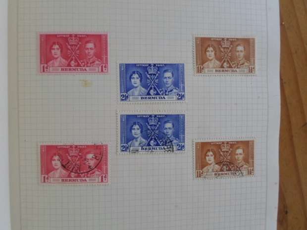 ALBUM 1937 CORONATION KING GEORGE AND QUEEN ELIZABETH GREAT COLLECTION 372 MINT AND USED STAMPS