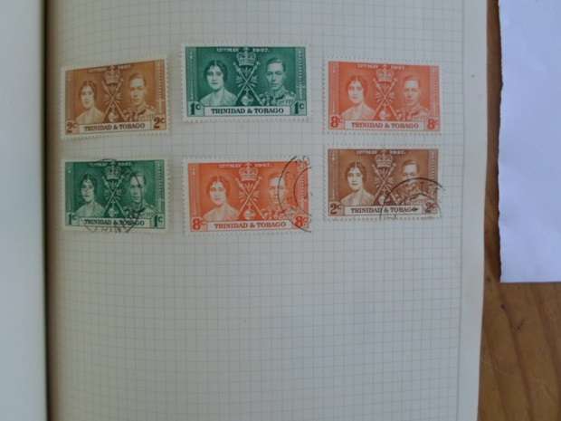 ALBUM 1937 CORONATION KING GEORGE AND QUEEN ELIZABETH GREAT COLLECTION 372 MINT AND USED STAMPS