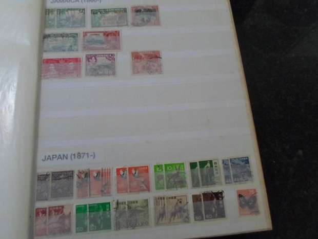 LARGE ALBUM MIXED WORLD STAMPS SEE PICS