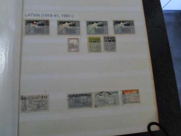 LARGE ALBUM MIXED WORLD STAMPS SEE PICS