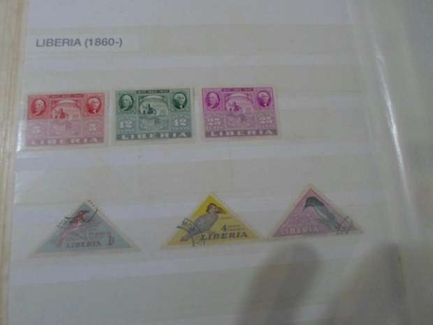 LARGE ALBUM MIXED WORLD STAMPS SEE PICS