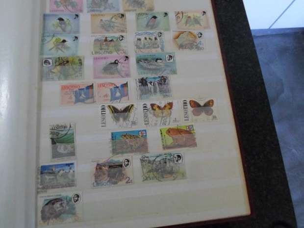 LARGE ALBUM MIXED WORLD STAMPS SEE PICS