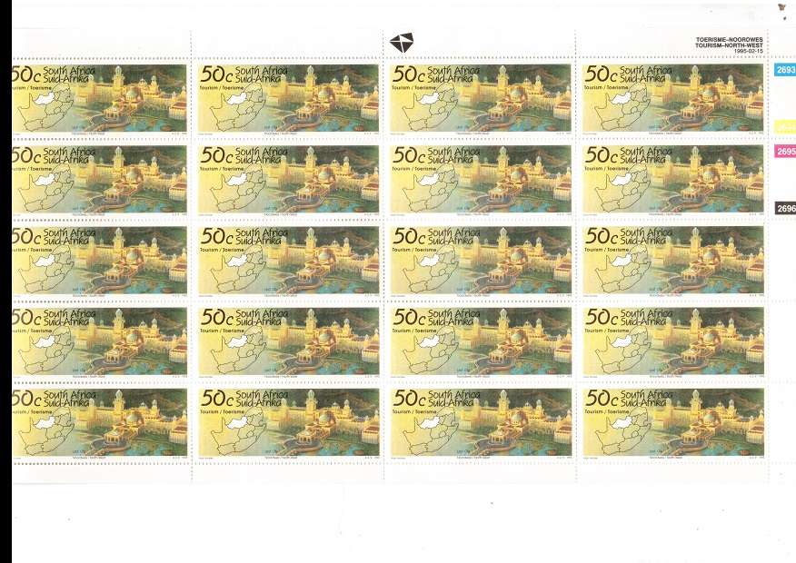 RSA 1995 4 X FULL SHEETS OF 20 X MINT STAMPS EACH SEE PICS