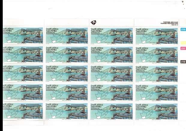 RSA 1995 4 X FULL SHEETS OF 20 X MINT STAMPS EACH SEE PICS