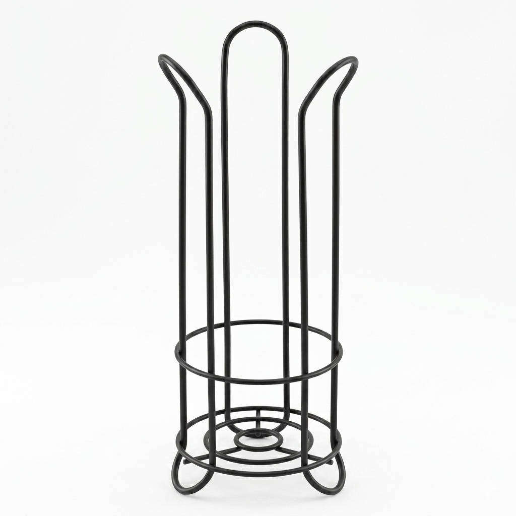 Modern Toilet Roll Storage Stand Steel - Black