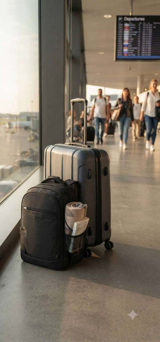 Premium Large Multi-Compartment Travel, School, Laptop & Work Bag - Black