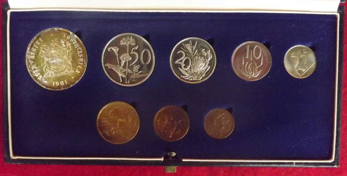 1981 South African Bilingual Short Proof set. Excellent