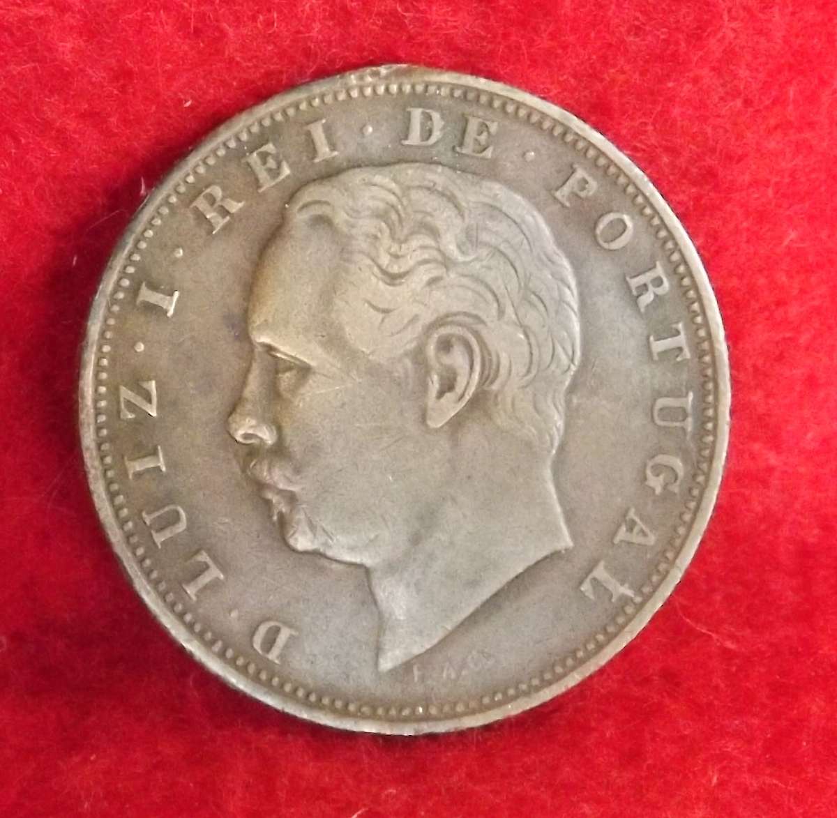 PORTUGAL 10 REIS 1884 RULER LUIS I
