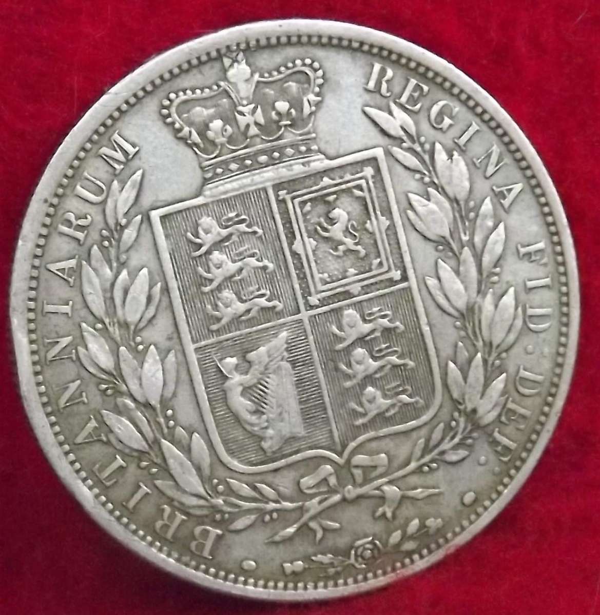 1886 QUEEN VICTORIA High Value Sterling Silver HALFCROWN - Top Grade Coin