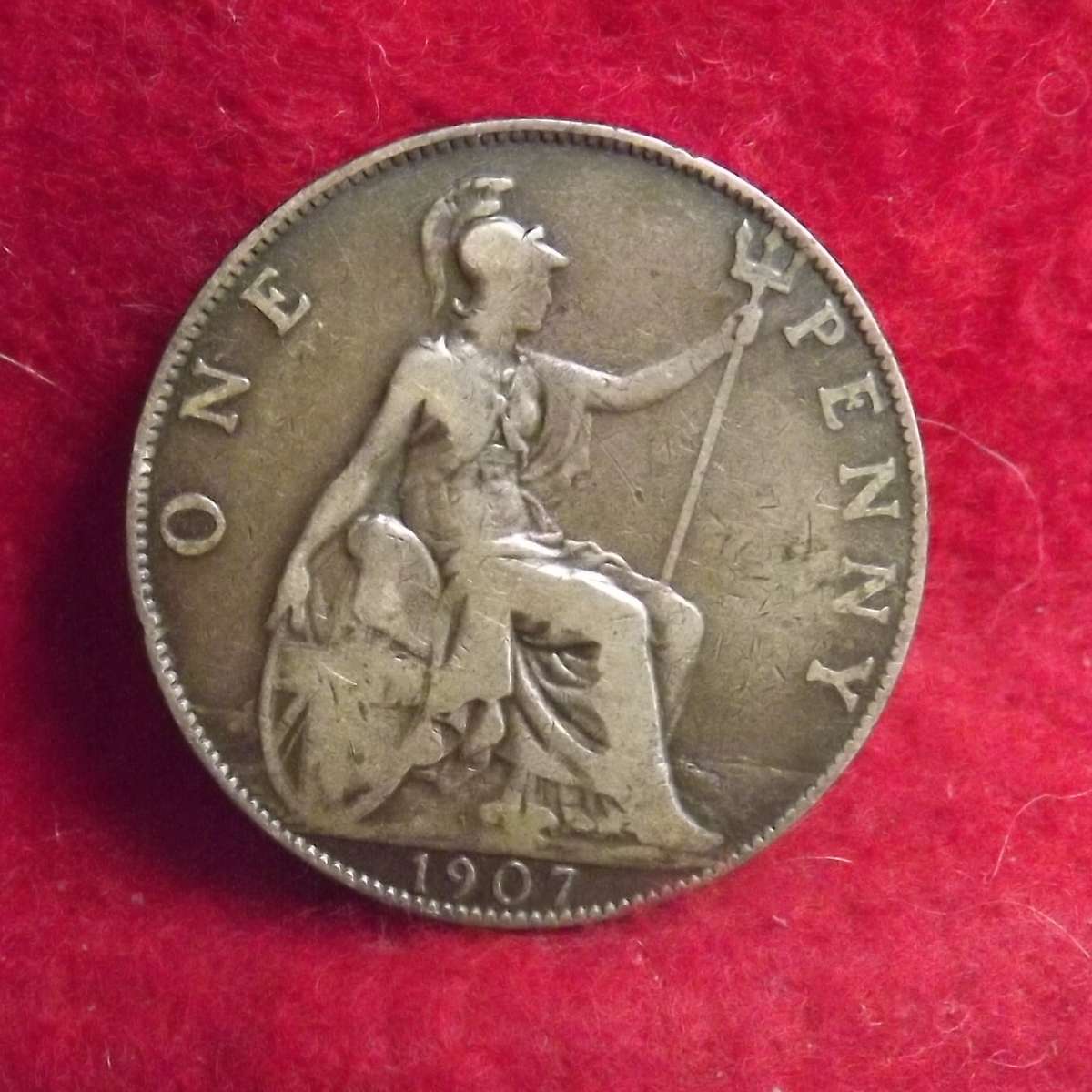 1907 1 Penny Great Britain Edward VII