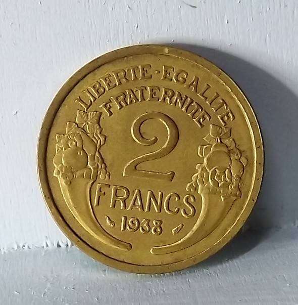 1938 France 2 Francs ! Excellent !