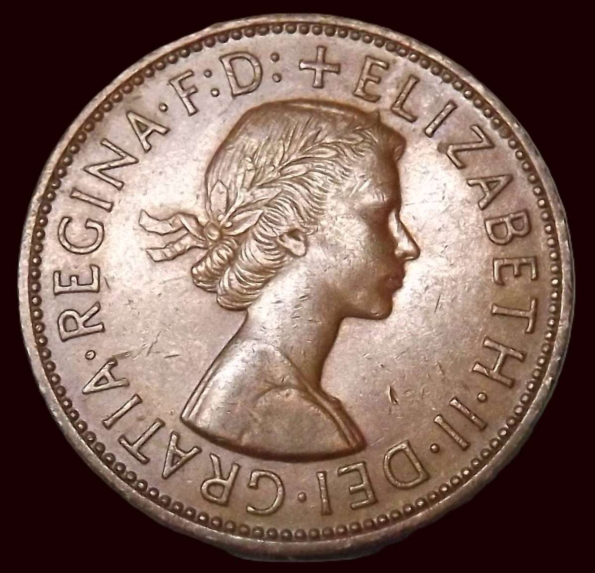 1962 Penny original luster, superb Great Britain