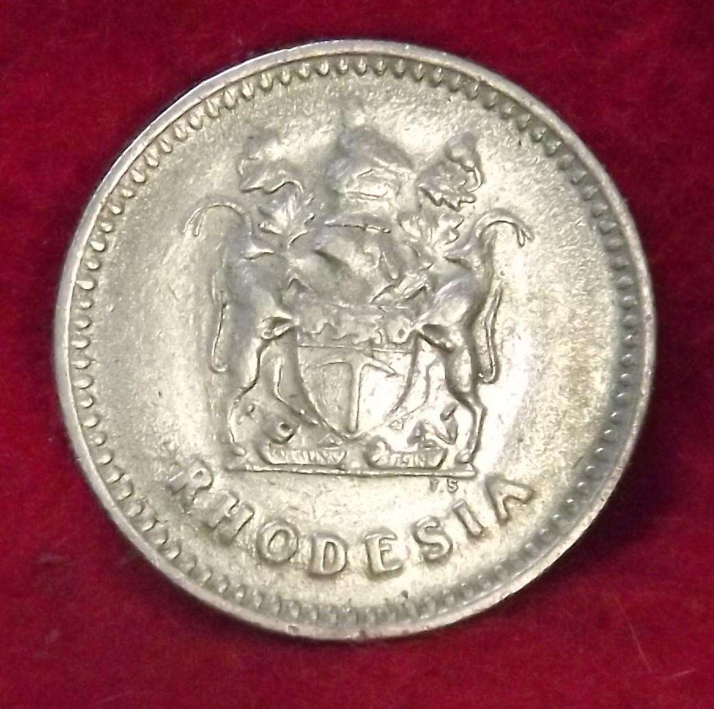 RHODESIA 10 Cents 1975,First Date, UNC Uncirculated