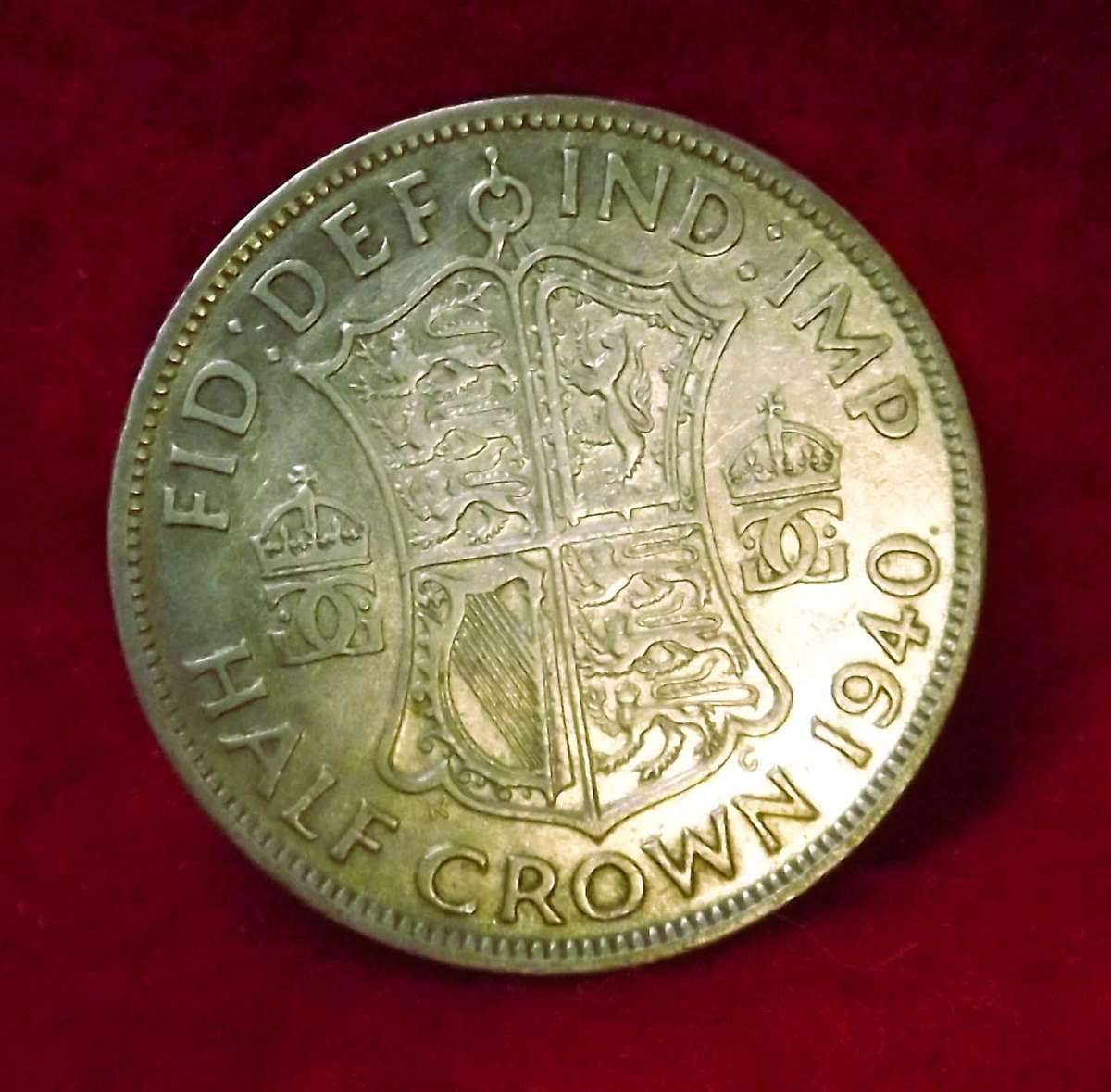 1940 King George VI Half Crown - Beautiful Example