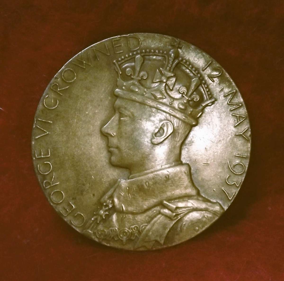 1937 King George VI & Queen Elizabeth Coronation Commemorative Medal