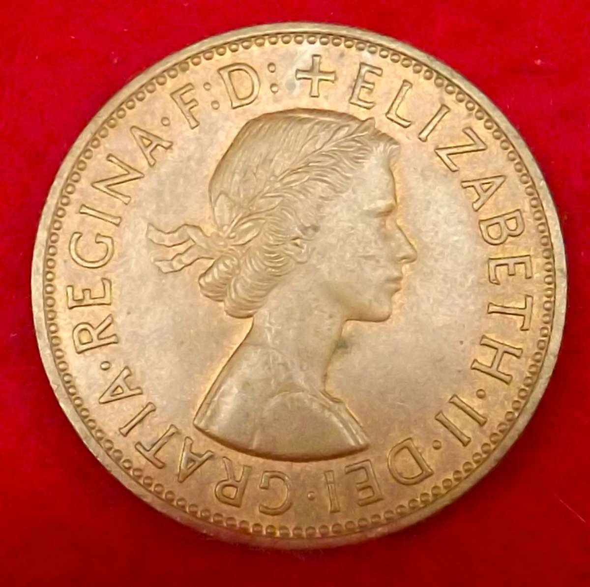 1962 Penny original luster, superb Great Britain