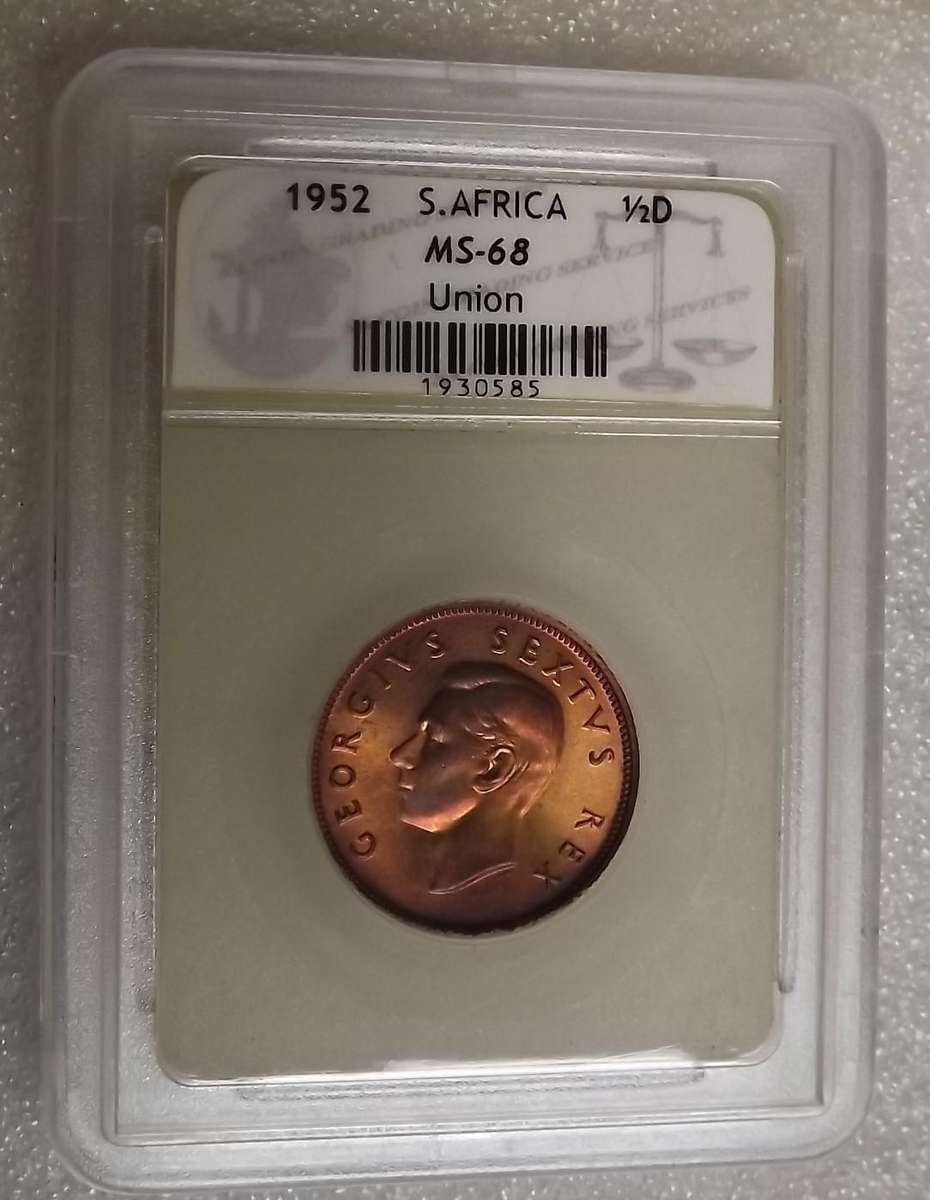 MS-68 Proof-like Superb 1952 ½ Penny