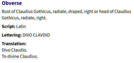 270 AD Roman Empire (27 BC - 395 AD)- Claudius II Post Mortem Issue Silver?