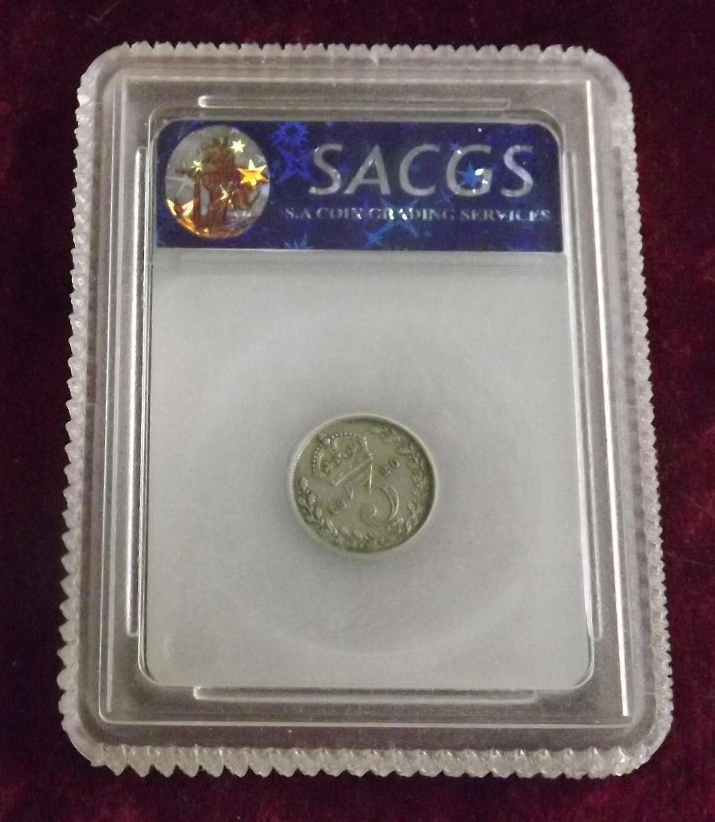 1920 XF-45  Great Britain 3 Pence George V