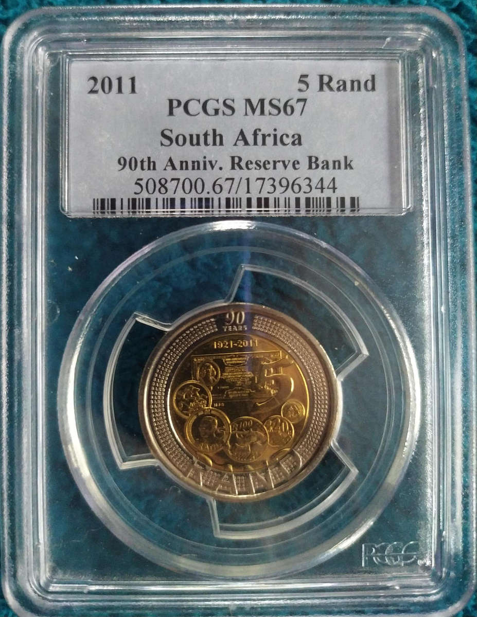 90th Reserve bank Anniversary R5 2011 MS  67 grading PCGS