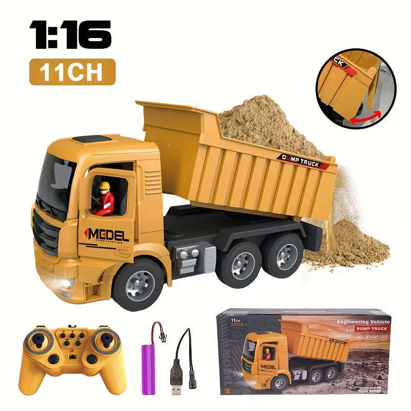 Remote controlled electric dump truck