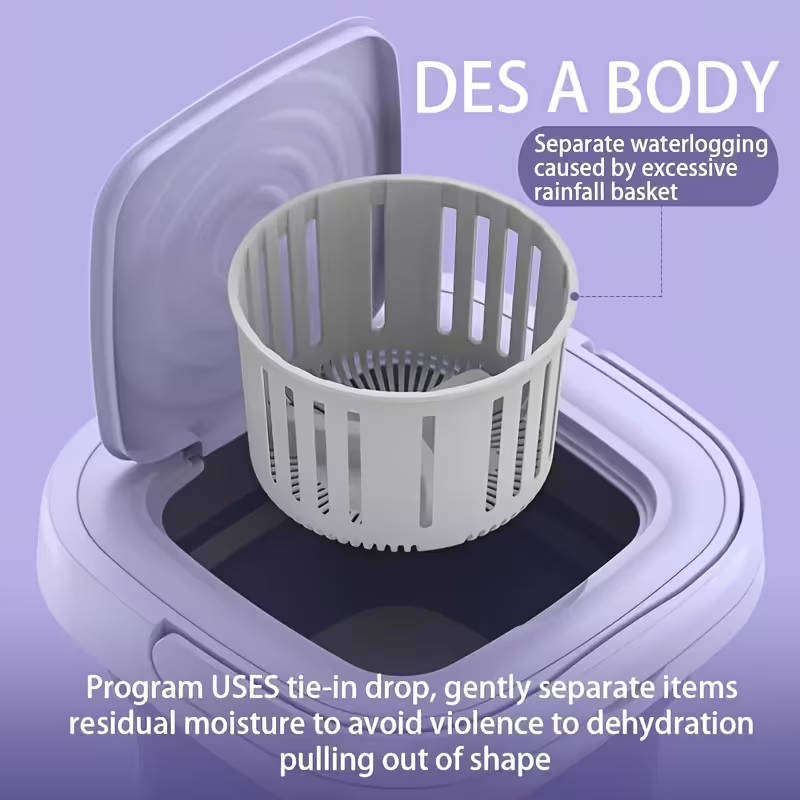 Portable Collapsible Washing Machine - Compact & Lightweight