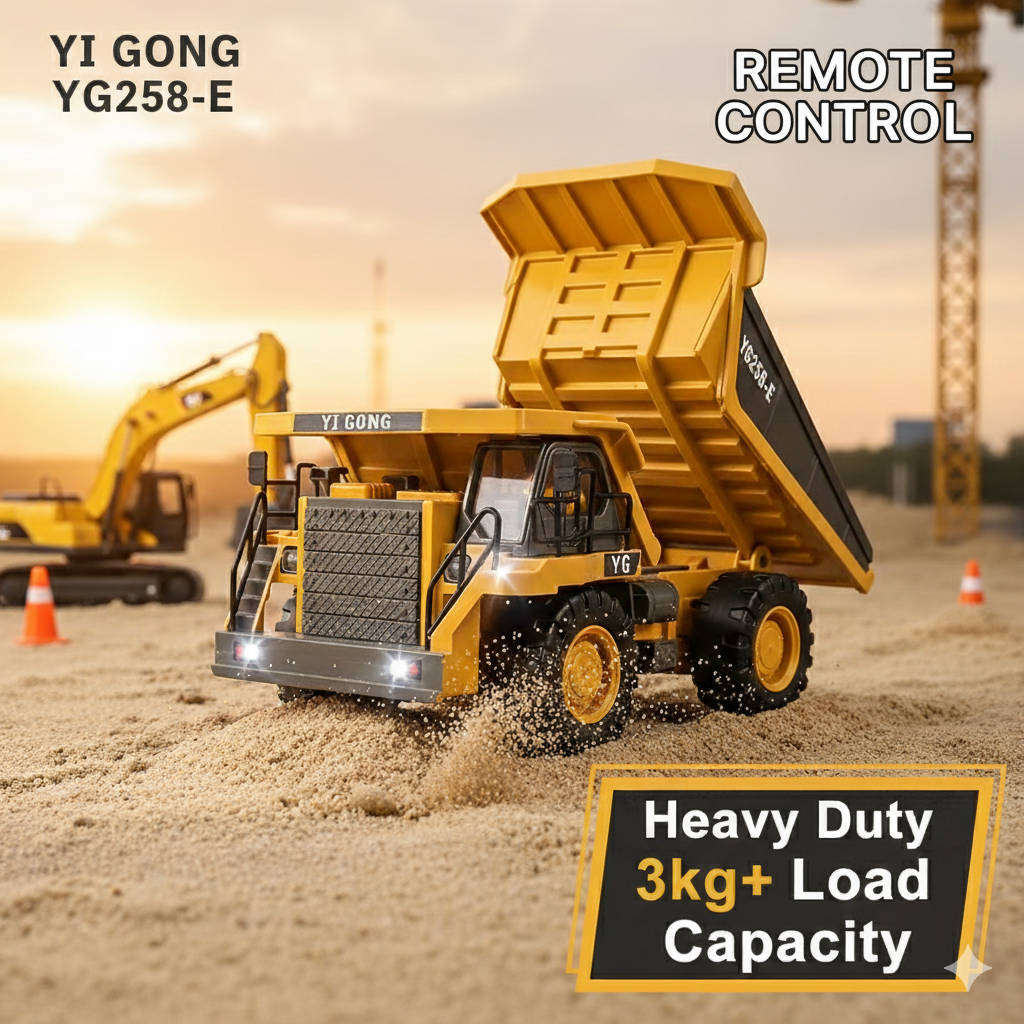 Remote controlled electric metal dump truck