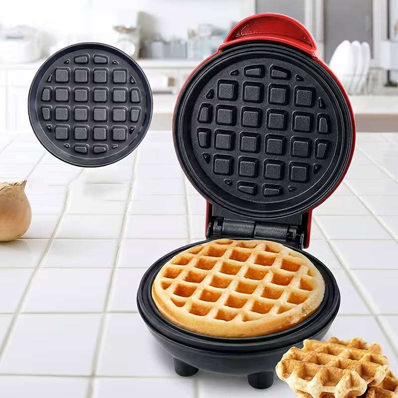 12cm Ultra-Compact Mini Electric Waffle Maker - Compact Kitchen Appliance