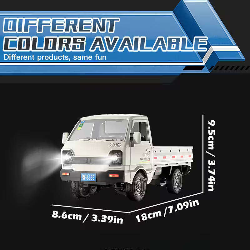 Remote Control Pickup Truck 1:18 with Spray Effects