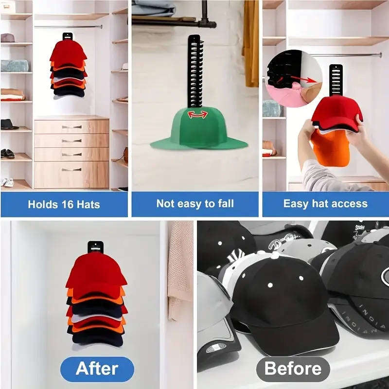 Space-Saving  Cap Organizer