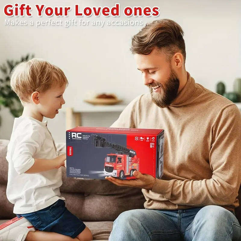 Remote Control fire truck with working lights and sound with working water spray