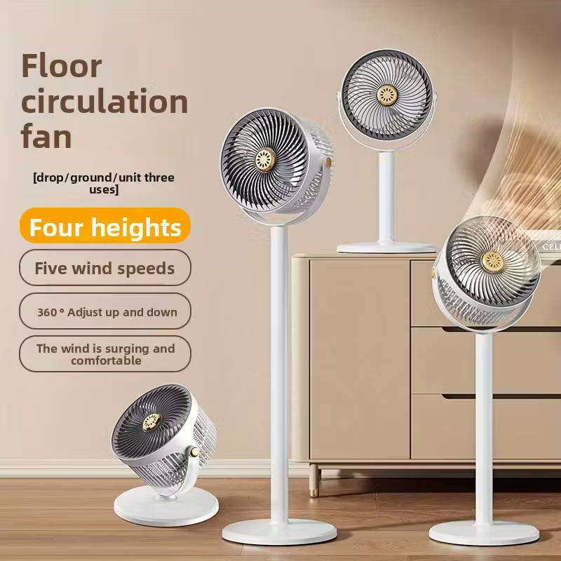 Rechargeable floor /desk height adjustable fan