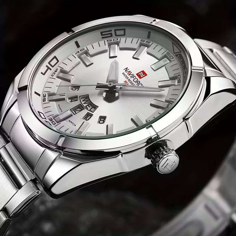 NaviForce Premium Stainless Steel Watch